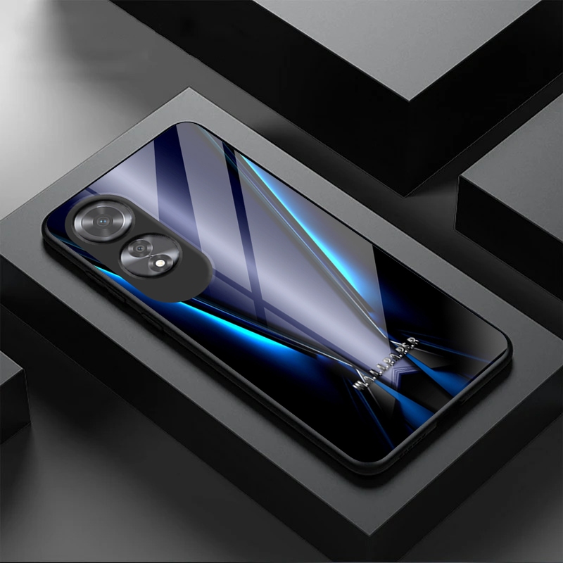 CL Softcase Glass For Oppo A60 - Case Glass Oppo A60 - Casing Kaca A60 Terbaru - Casing Murah Oppo A