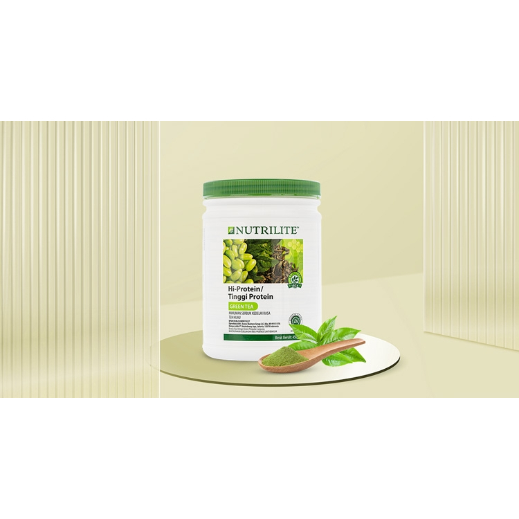 Nutrilite Hi-Protein Green Tea Amway susu protein