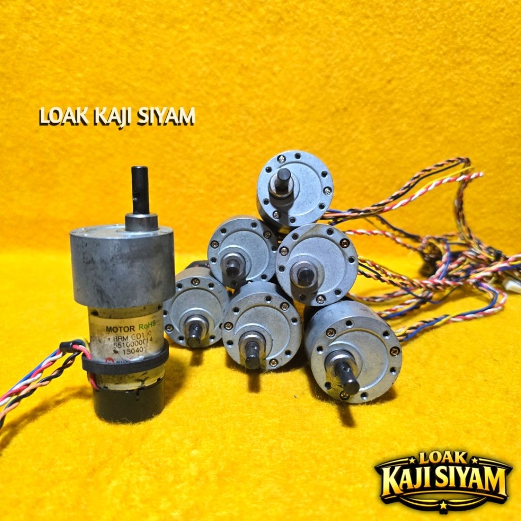 Dinamo Motor DC Metal Gearbox 12V-24V 45Rpm Torsi Kuat DIY Project