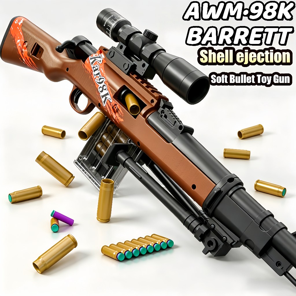 98K Barrett AWM Anak-anak Bermain Tembak Luar ruangan Mainan Anak-anak Mainan Luar ruangan Anak-anak