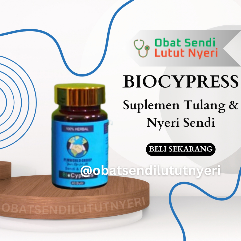 Cod BioCypress Original isi 40 Butir, Solusi Obat Herbal Sendi Saraf, Stroke, Asam Urat, Kolesterol,