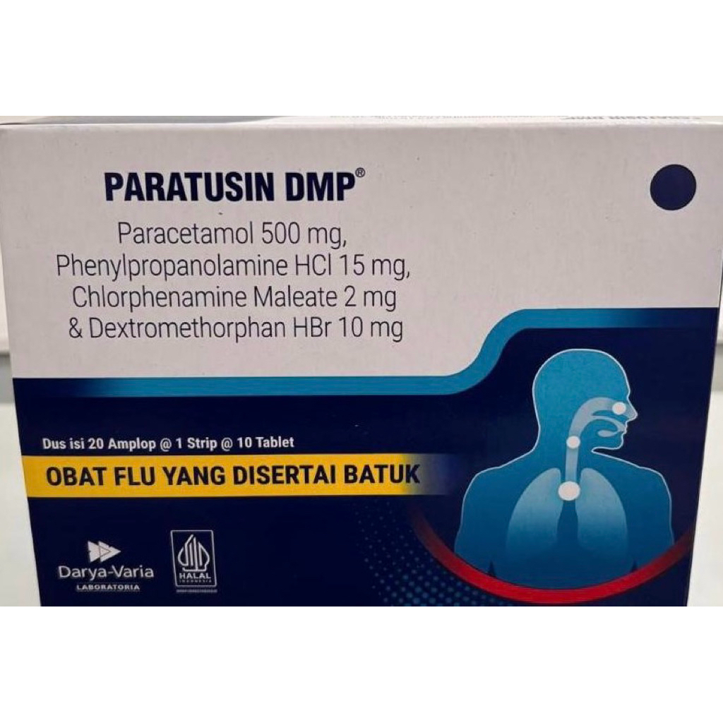 Paratusin Obat Flu & Batuk – Tablet Dewasa | Box 200 Tablet Asli BPOM