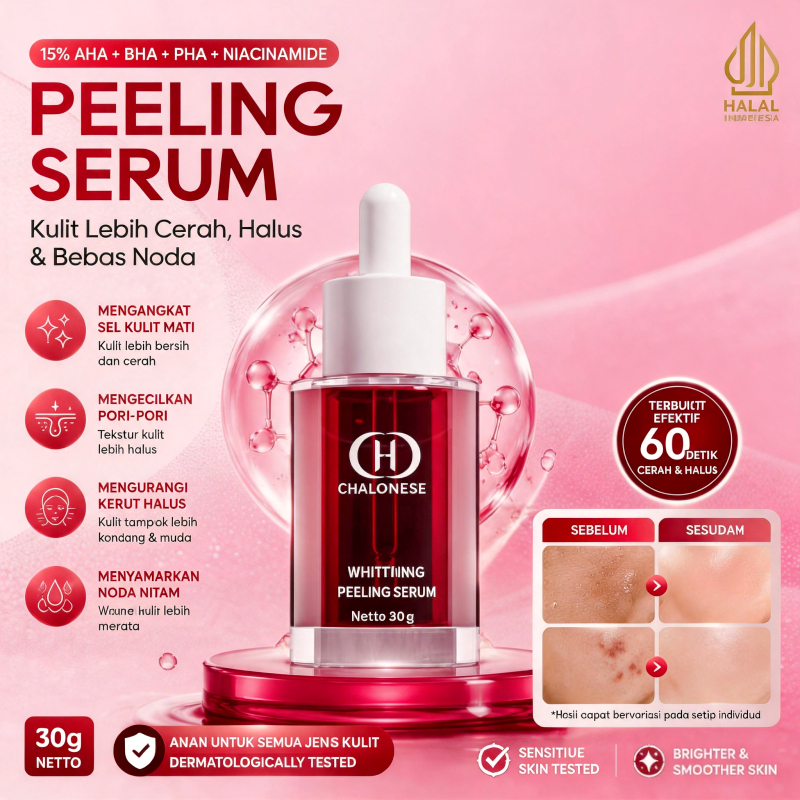 Chalonese Whitening Peeling Serum 30g Exfoliates And Tightens Skin