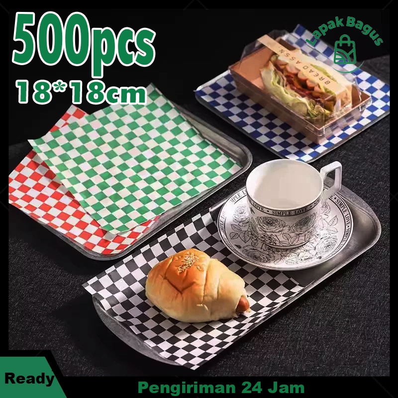 kertas baking 500 lembar wax paper Korean Bento Cake Baking Paper Kertas Nasi Kertas Alas Bento Kert