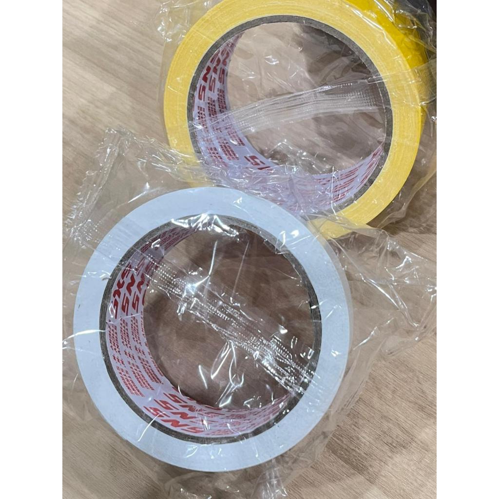 Lakban Packing Merah / Lakban Kain (Putih/Kuning)