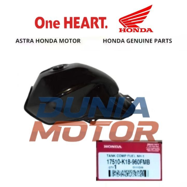 Tengki Tangki Bensin Hitam Motor Honda CB150 Verza 17510K18960FMB 17510-K18-960FMB Tank Comp Fuel NH