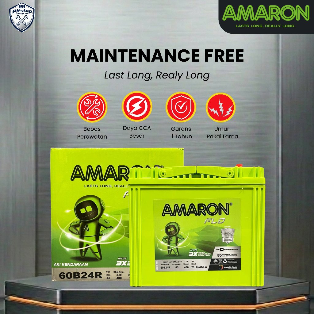 Amaron Hi Life Flo Aki Kering Mobil Toyota Rush NS60 45Ah