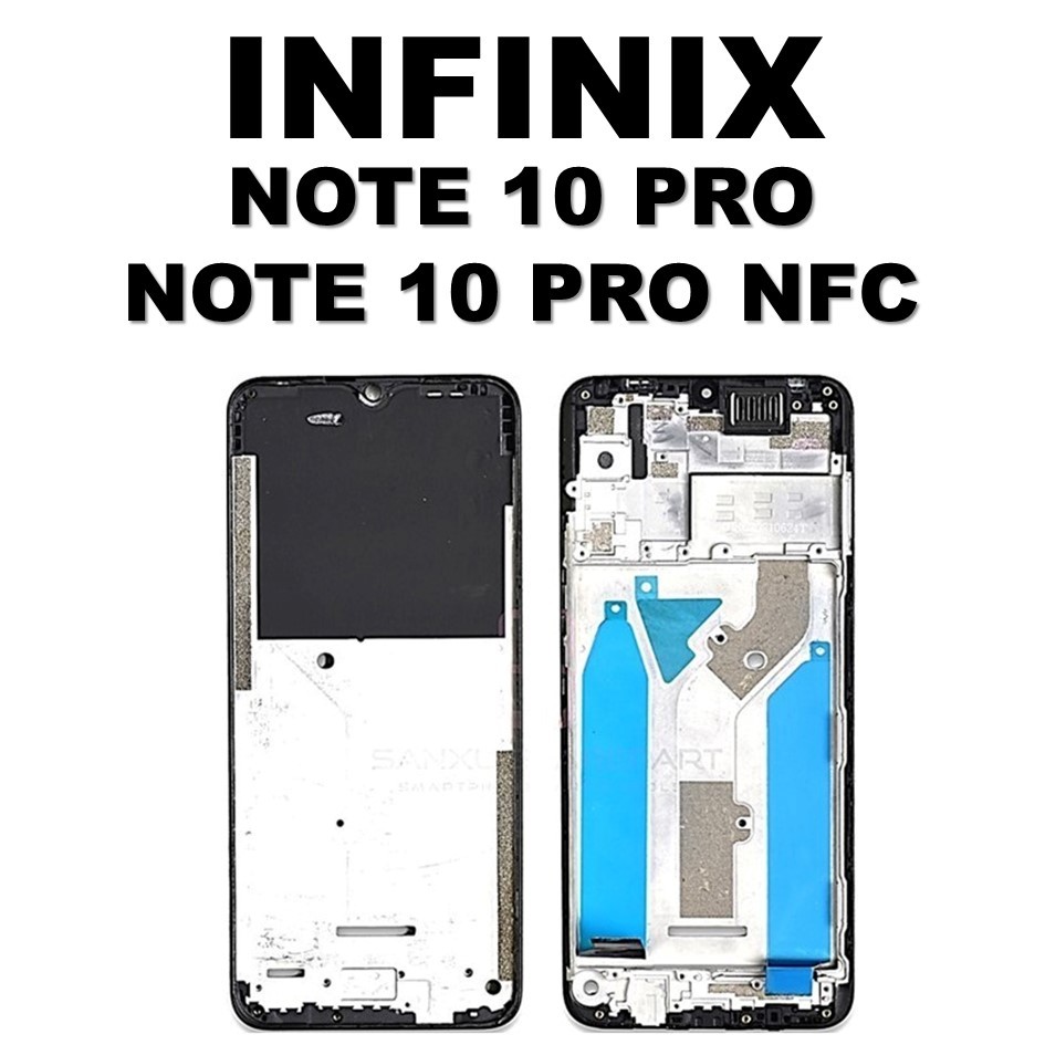 FRAME LCD INFINIX NOTE 10 PRO / NOTE 10 PRO NFC FRAME BEZZEL TULANG TENGAH ORIGINAL ORI 100%