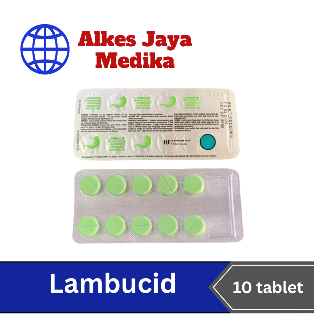 Lambucid Isi 10 Tablet - obat maag
