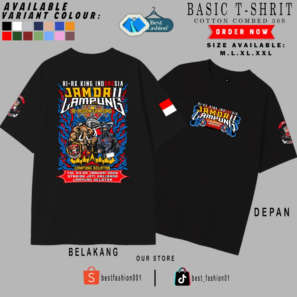 Kaos Acara RX King 2026 / Kaos JAMDA LAMPUNG / Keren Simpel Nyaman Murah