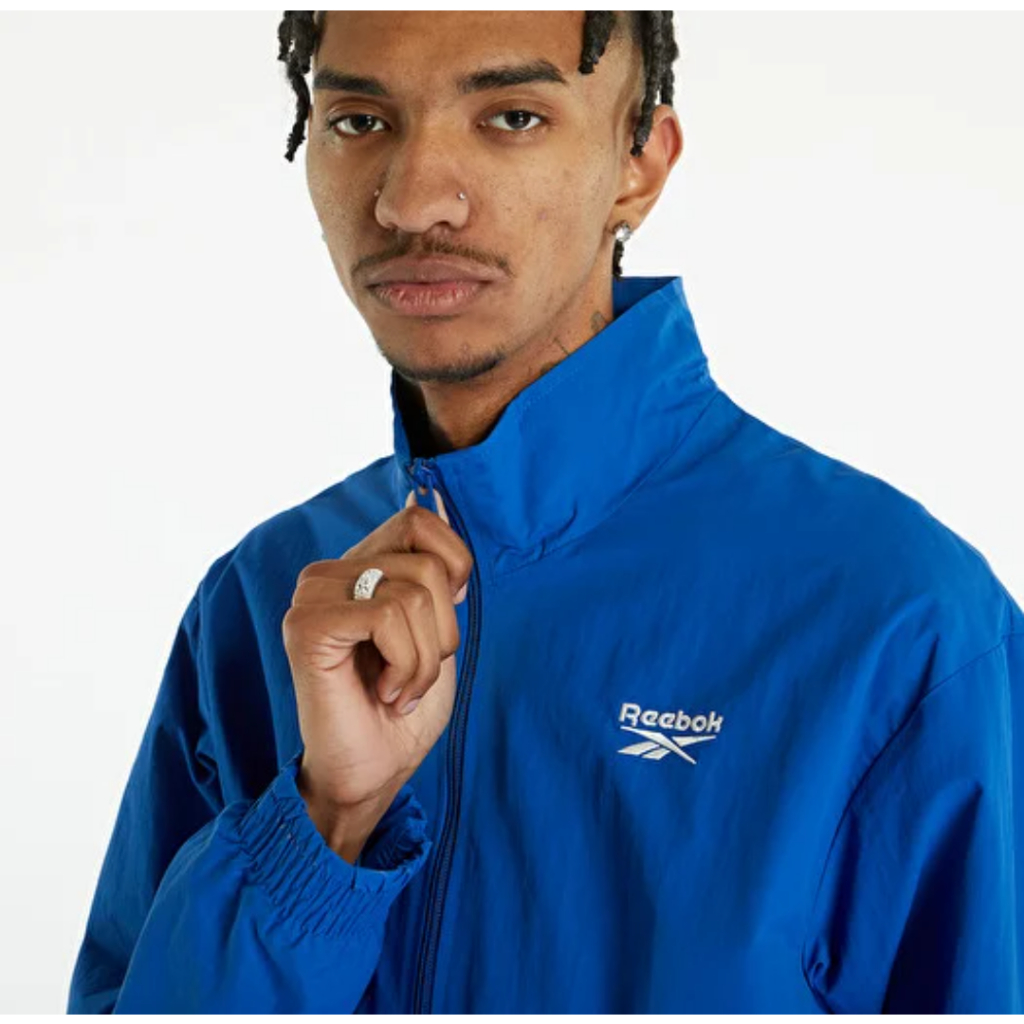 BNWT Reebok Classic Track Jacket CL Woven Blue - Size M - Full Tag Baru - REEIA2505