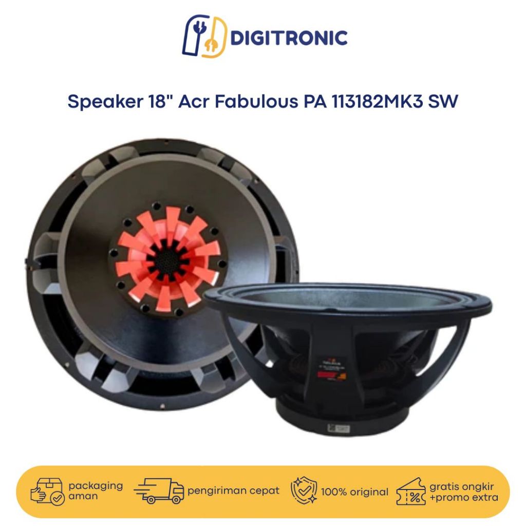 Speaker 18 Inch ACR Fabulous PA 113182MK3 SW