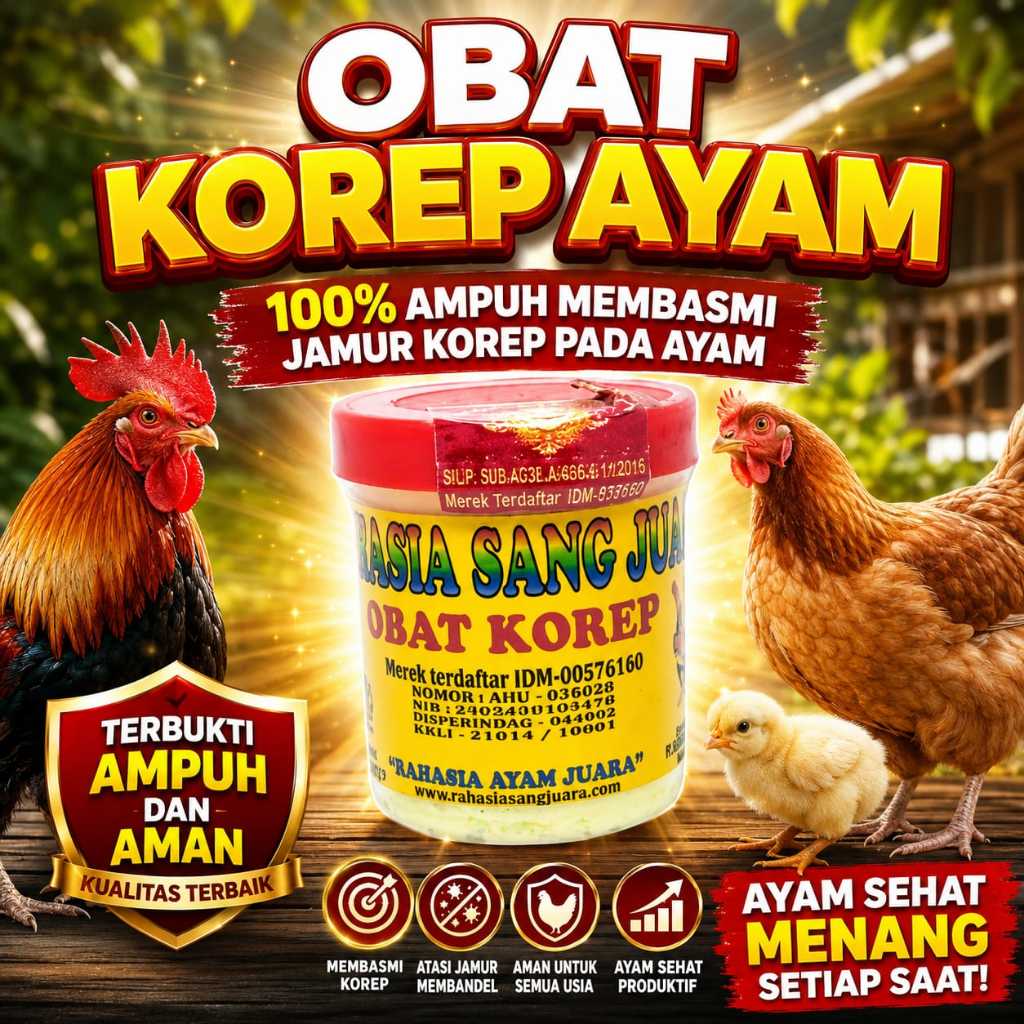Obat Korep Kurap Ayam Bangkok 30gr - Ampuh Mengatasi Jamur Kurap Pada Ayam