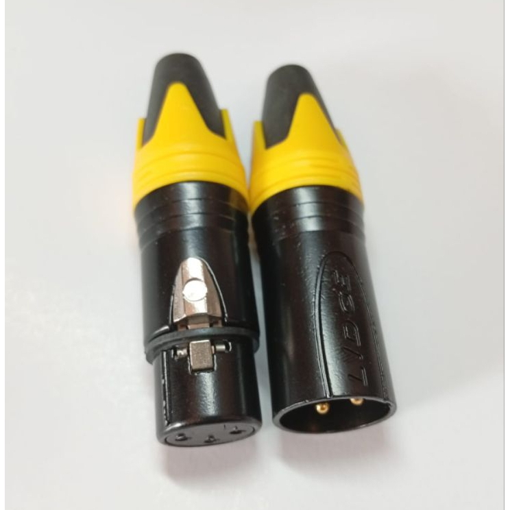 JECK / JEK /CANON XLR AUDIO MALE + FEMALE SEPASANG  Mudah Disolder Bagus Jek Audio