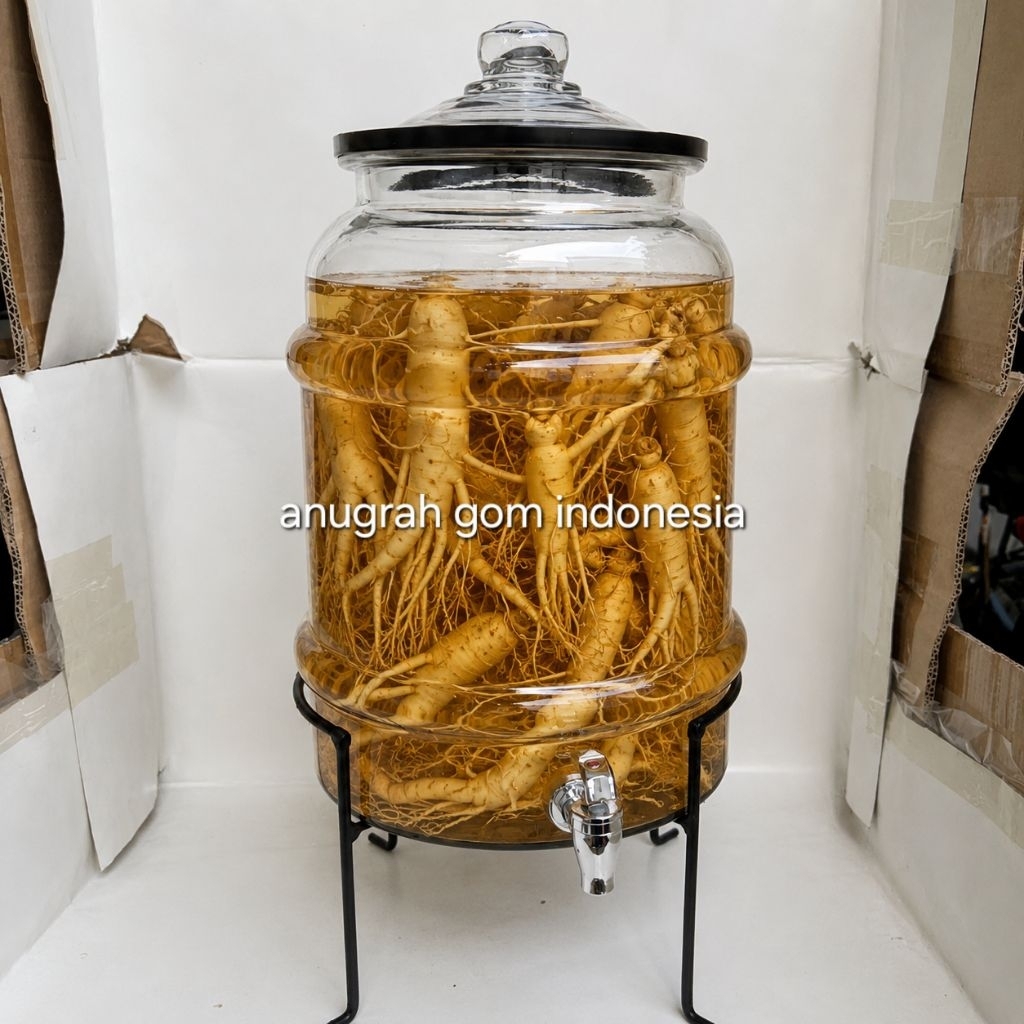 botol ginseng kaca tebal 14 Liter