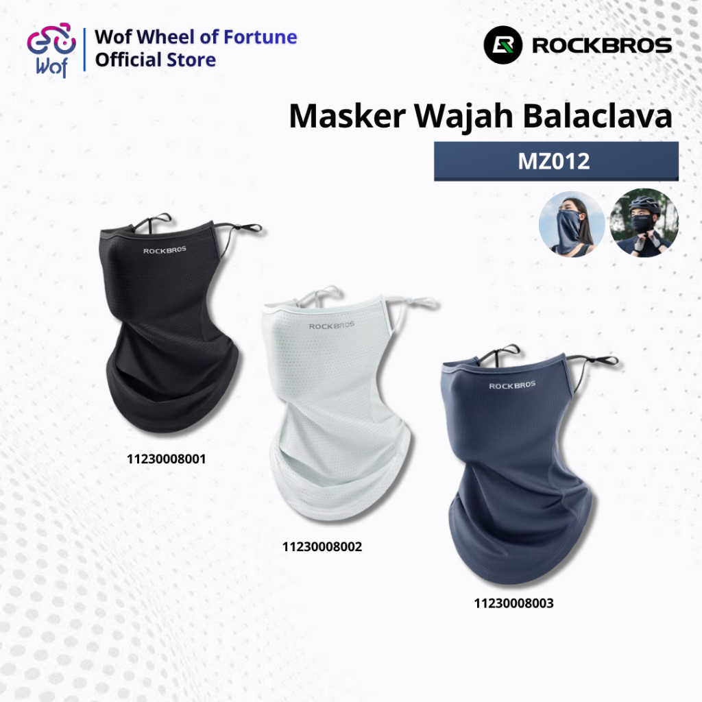 ROCKBROS MZ012 Face Mask
Masker Wajah Balaclava Sepeda
Motor Scarf ROCKBROS Ice Silk Cooling Sunscre