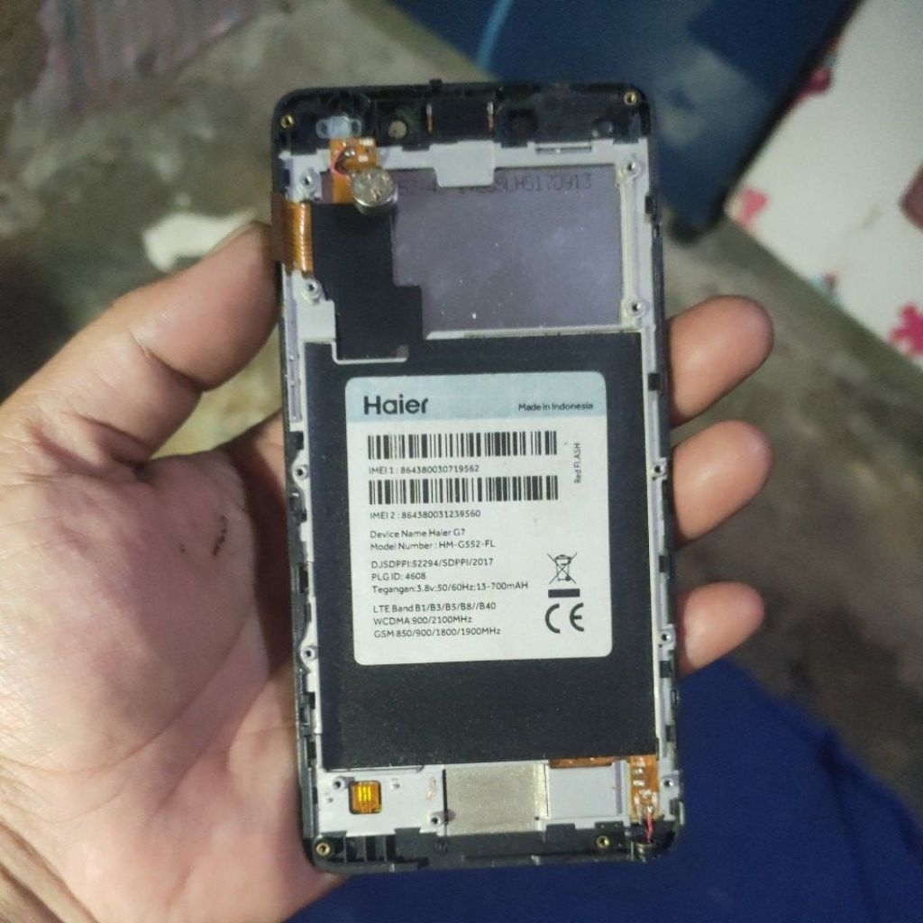 jual lcd haier g7 ori copotan normal