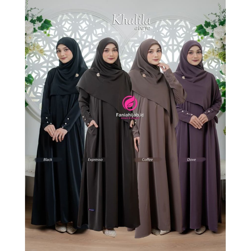 FANIA HIJAB KHALILA ABAYA - GAMIS - ABAYA TERBARU - GAMIS TERBARU