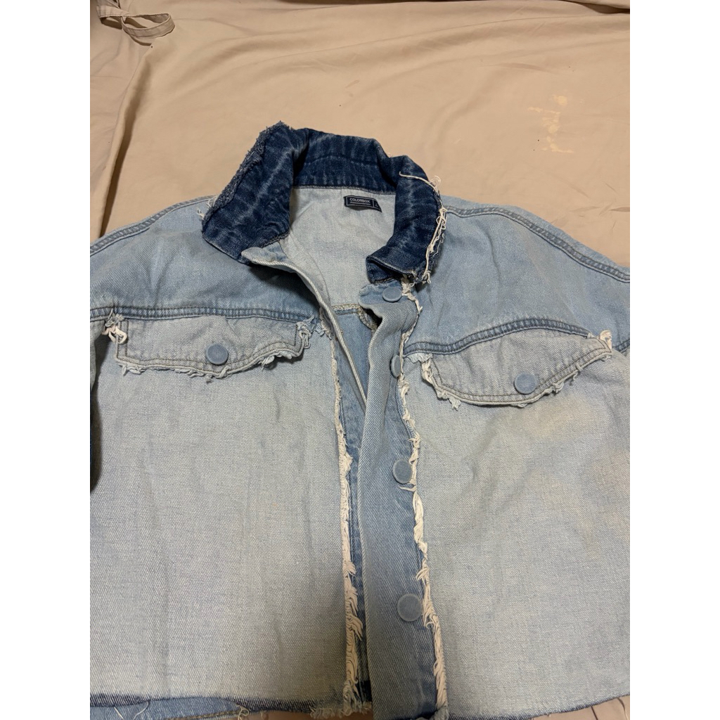 colorbox denim croptop