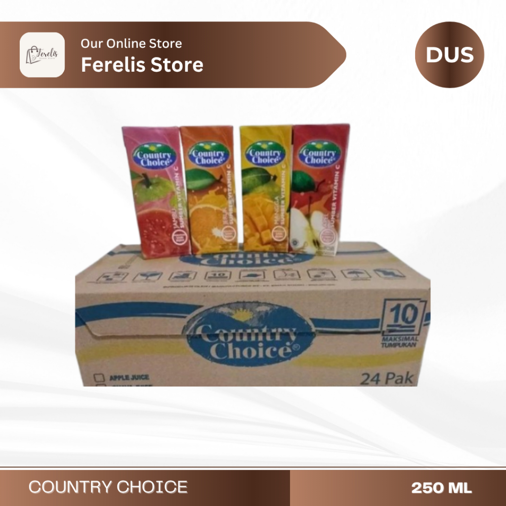 Country Choice Juice 250 Ml - Karton isi 24 Pcs