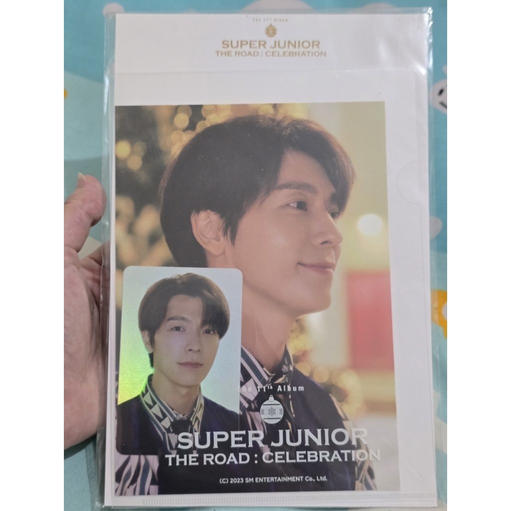 Donghae SUPER JUNIOR The Road Goods - POSTCARD + HOLOGRAM PHOTOCARD SET