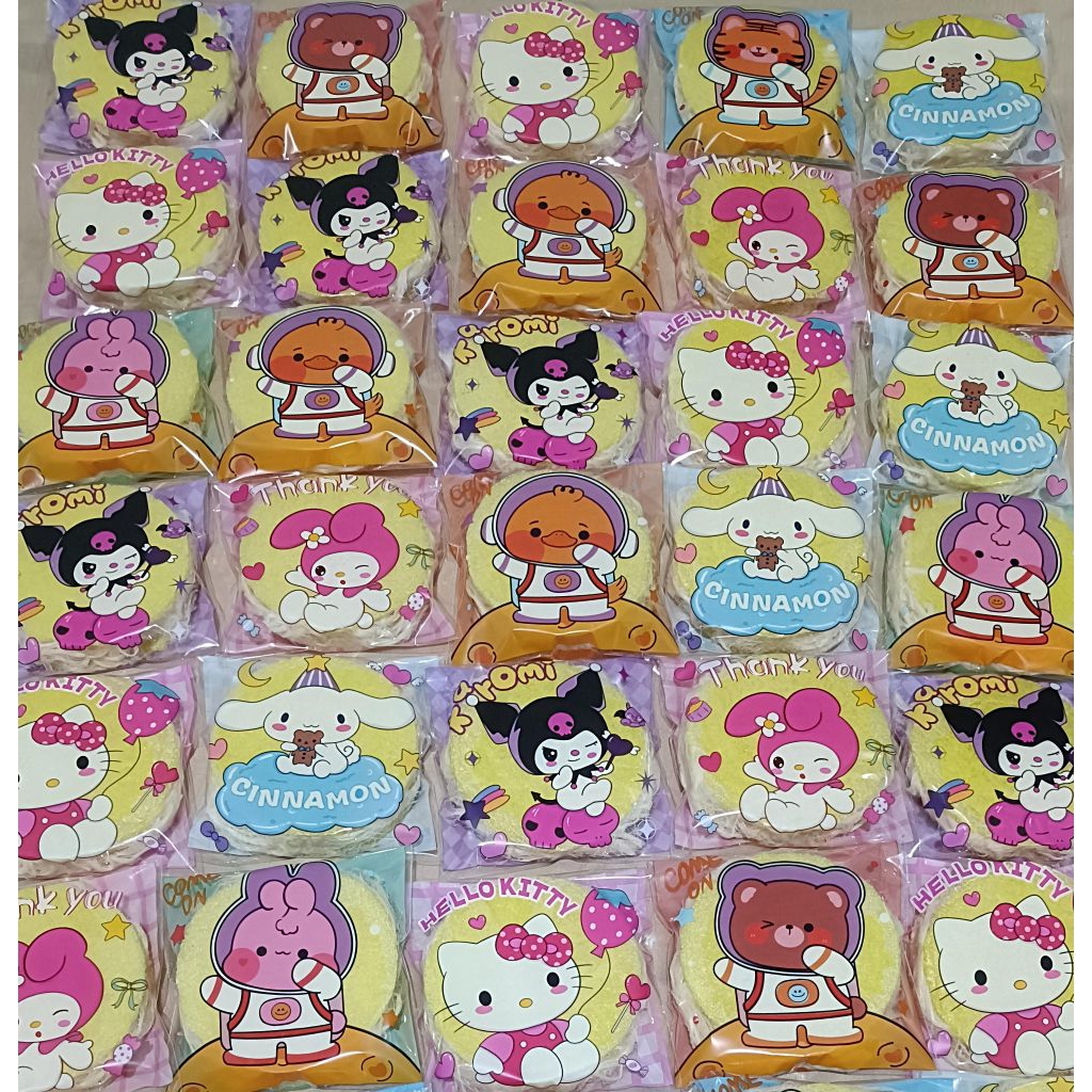 Arumanis / Rambut Nenek sandwich  kemasan karakter, Jajanan cemilan jadul, Souvenir Ultah
