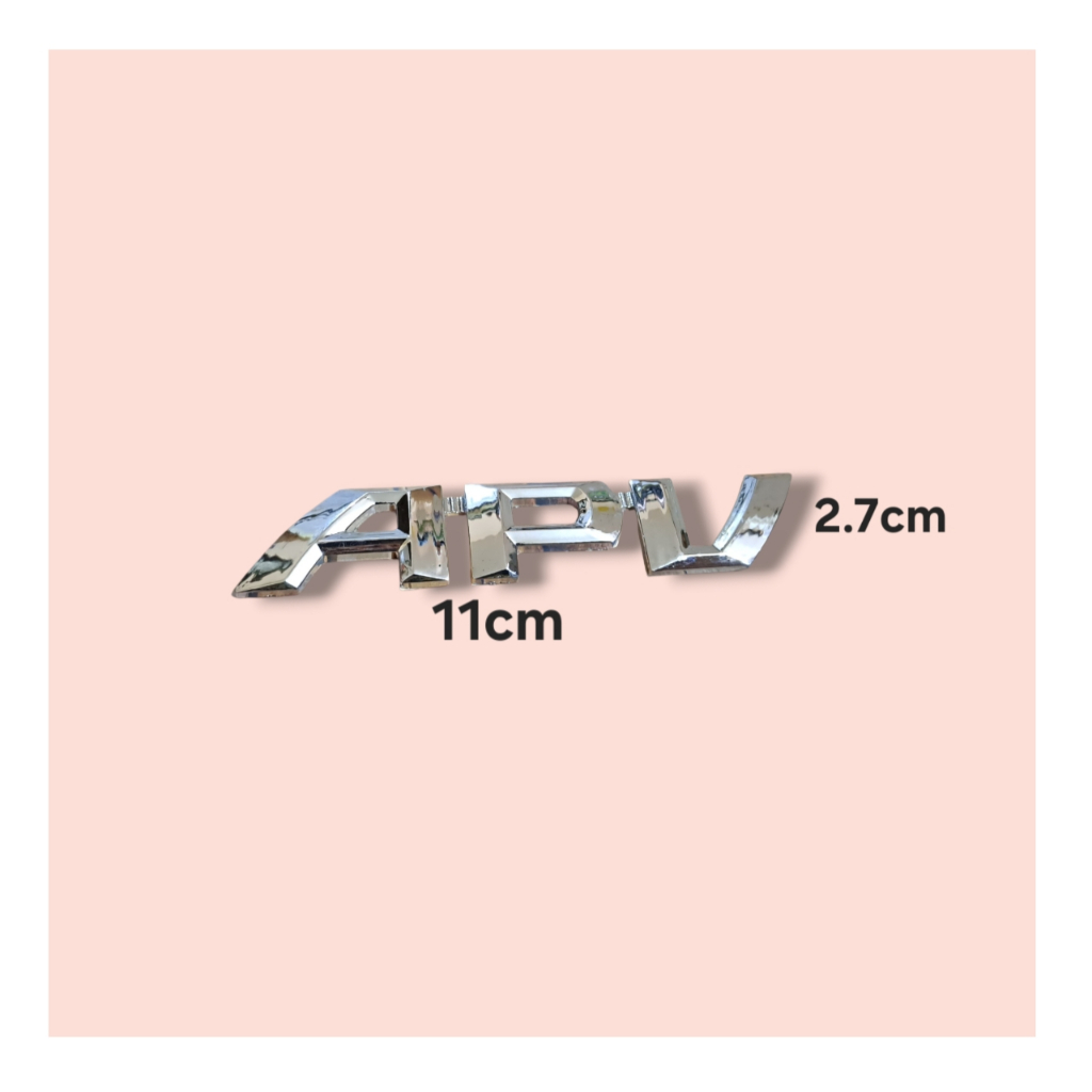 Emblem apv chrome / emblem tulisan apv / emblem suzuki apv