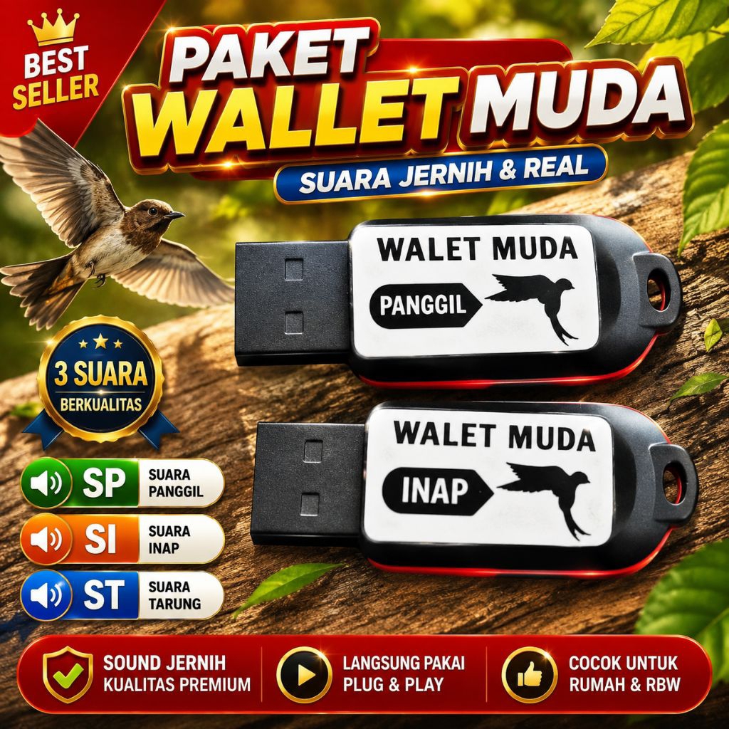 Paket SP+SI+ST Suara Walet Muda / Suara WALET ANAKAN / Musim Walet MUDA