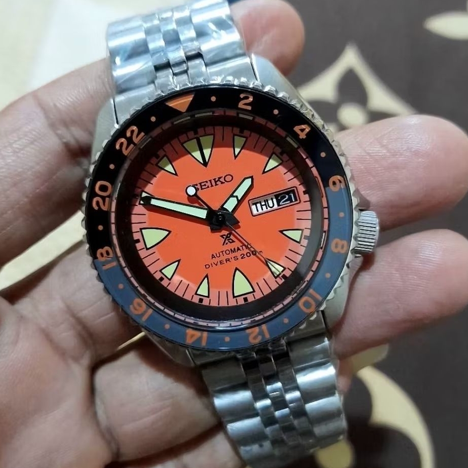 seiko mod ssk style dial monster 4r36 movement original