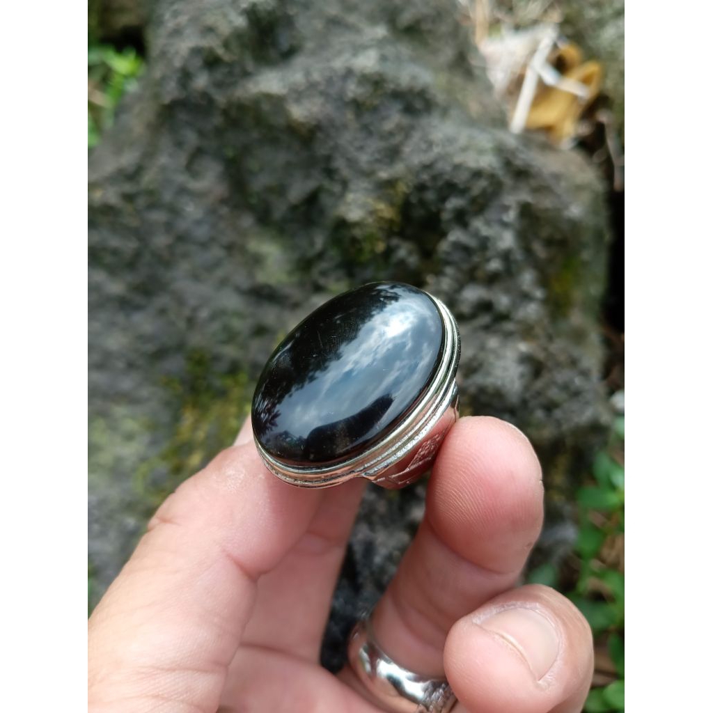 Batu akik Yaman wulung Asli ( Real pict)