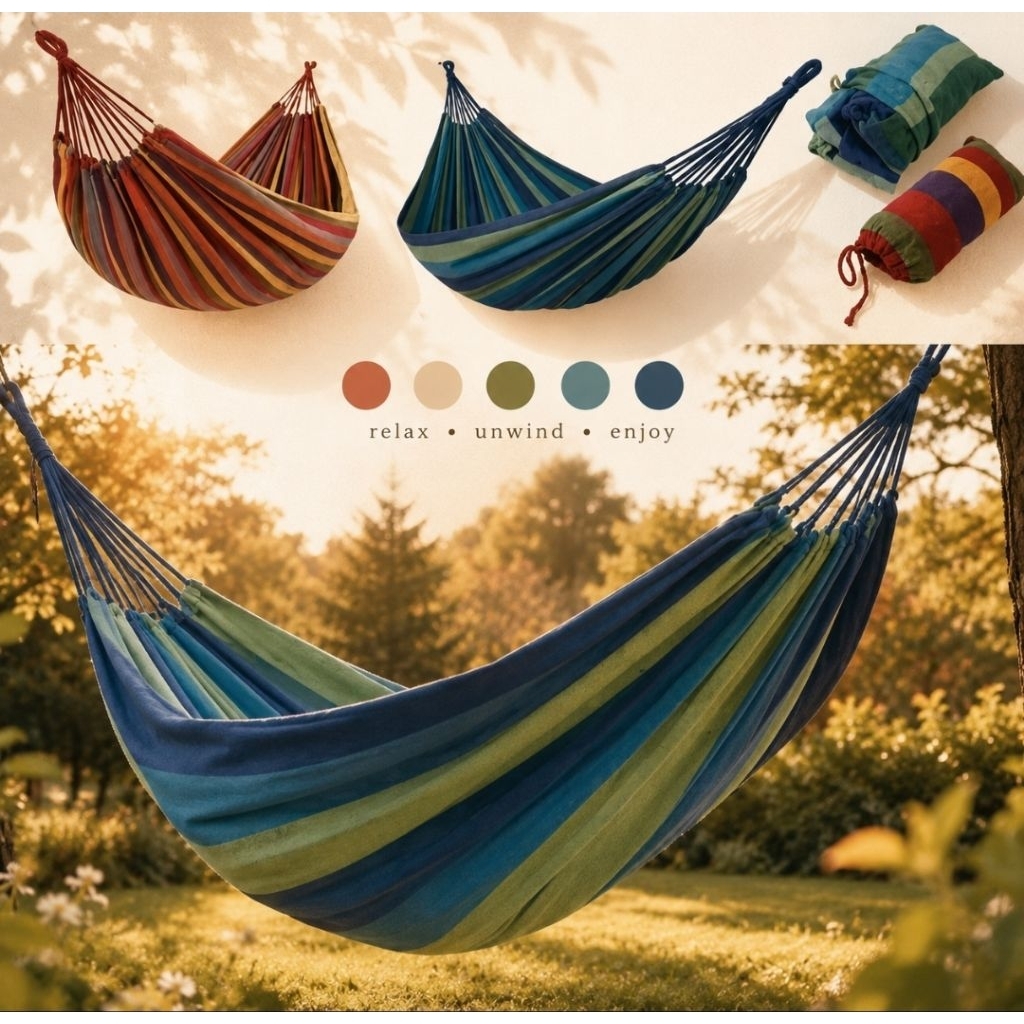 GS Hammock Ayunan Kasur Gantung Camping 175x70