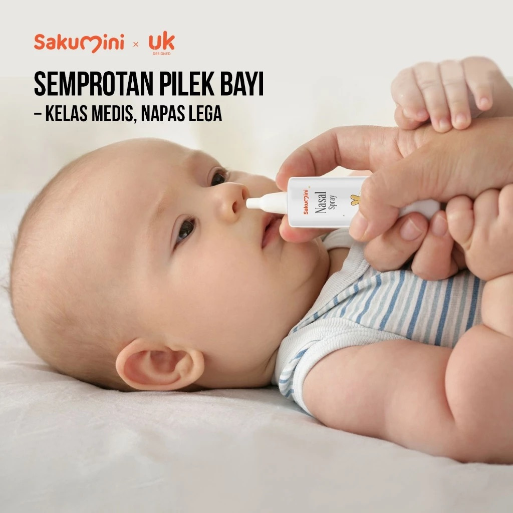 Sakumini Nose Hygiene 0,9% NaCL Garam Steril Semprot Nasal Spray Pembersih Cuci Hidung Pereda Pilek 