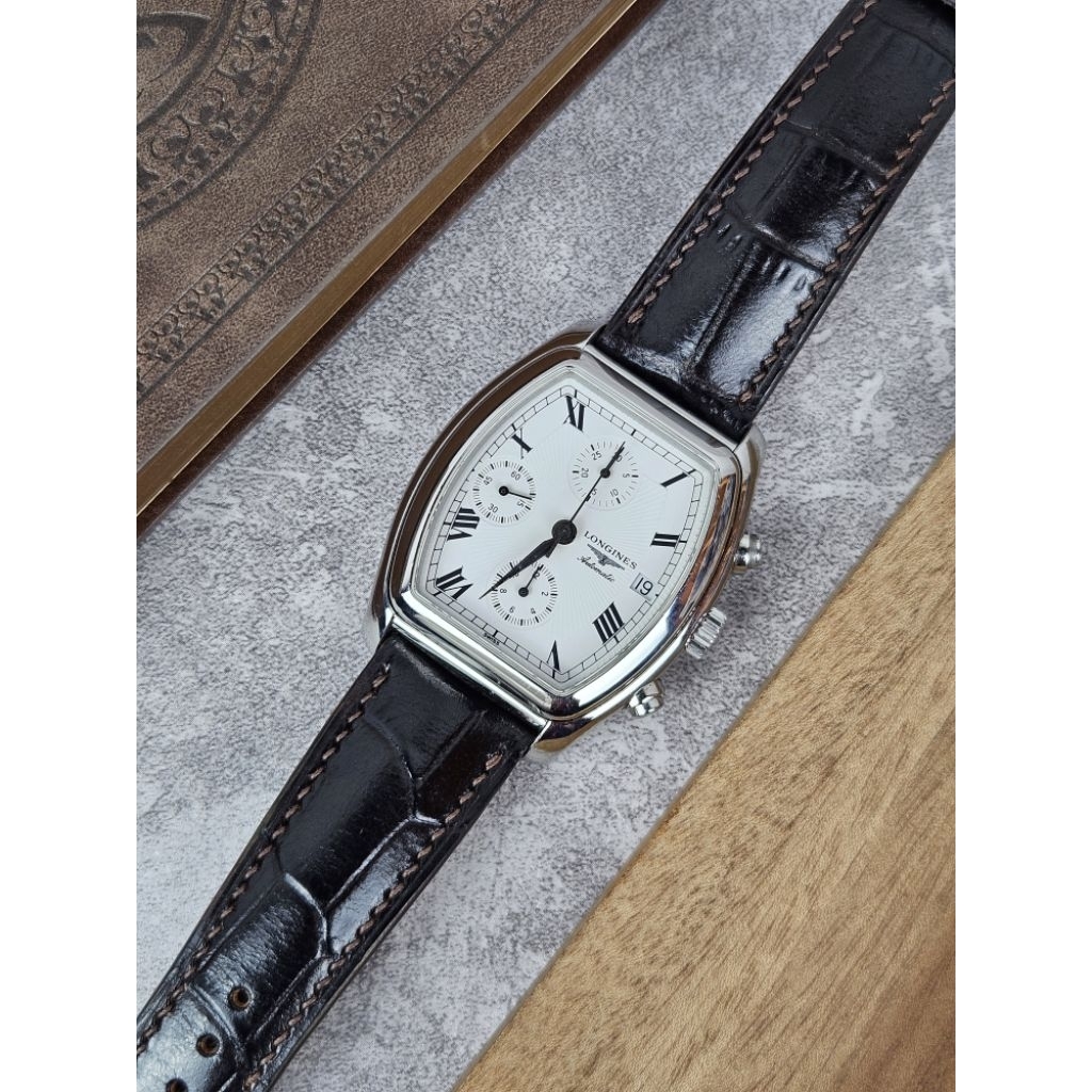 LonginesLes Grandes Classiques Tonneau Automatic Chronograph Roman Index L4 684 4