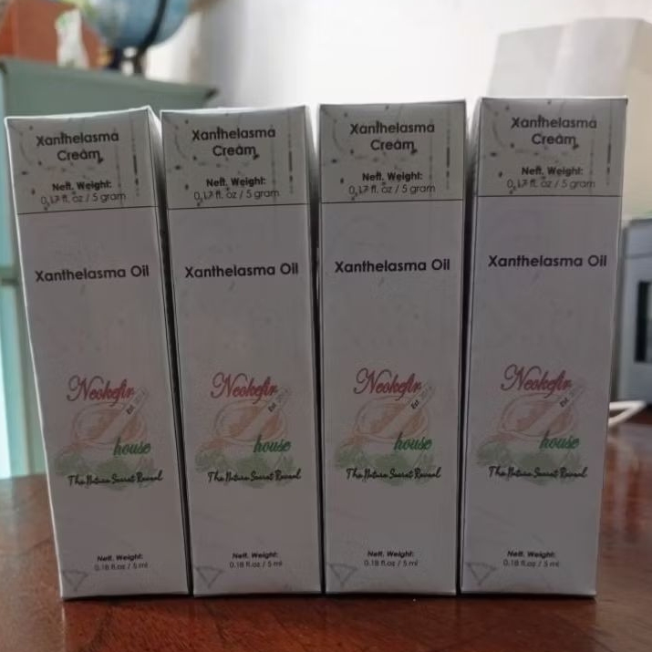 10 pcs Paket Xanthelasma Mini - Xanthelasma Cream 5gr dan Xanthelasma Oil 5ml - kurangi lemak mata