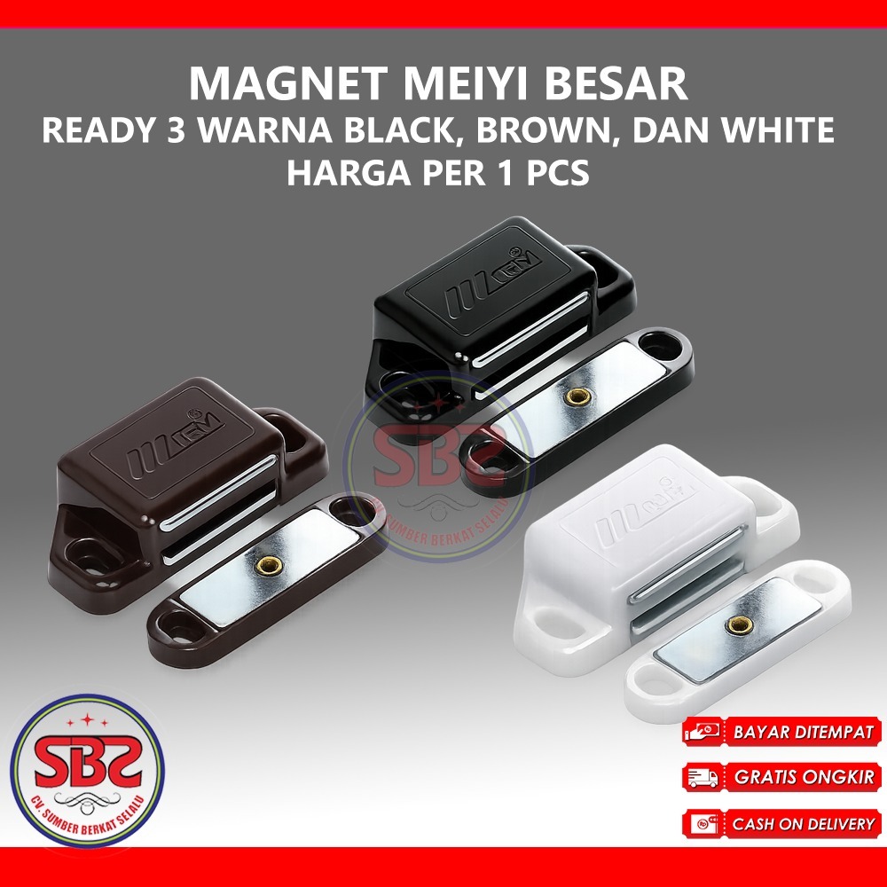 MEIYI Magnet Besar - Magnet Kunci Pintu Laci Lemari Kayu Merk MEIYI