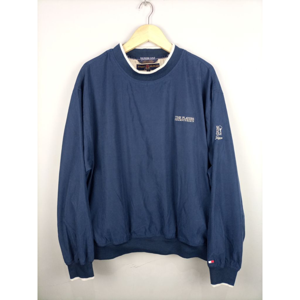 Tommy Hilfiger Golf Pullover CN Tebal Original_Navy_Like New_Size XL fit XXL