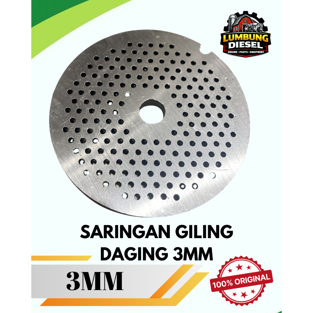 Saringan Gilingan Daging 3mm / Pelat Cetakan Meat Grinder Plat Besi Tebal / Pisau Saringan Giling Da