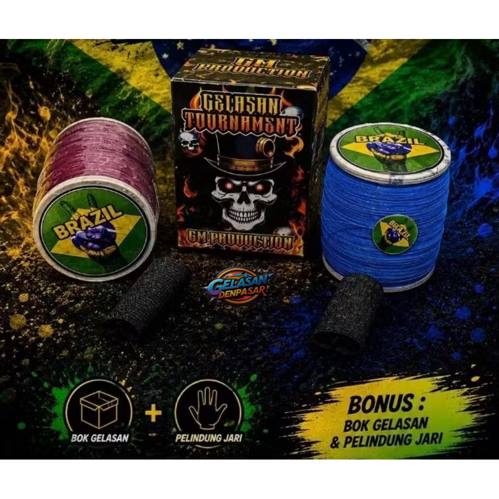 GELASAN SENAR TALI BENANG LAYANGAN MATOT BRAZIL