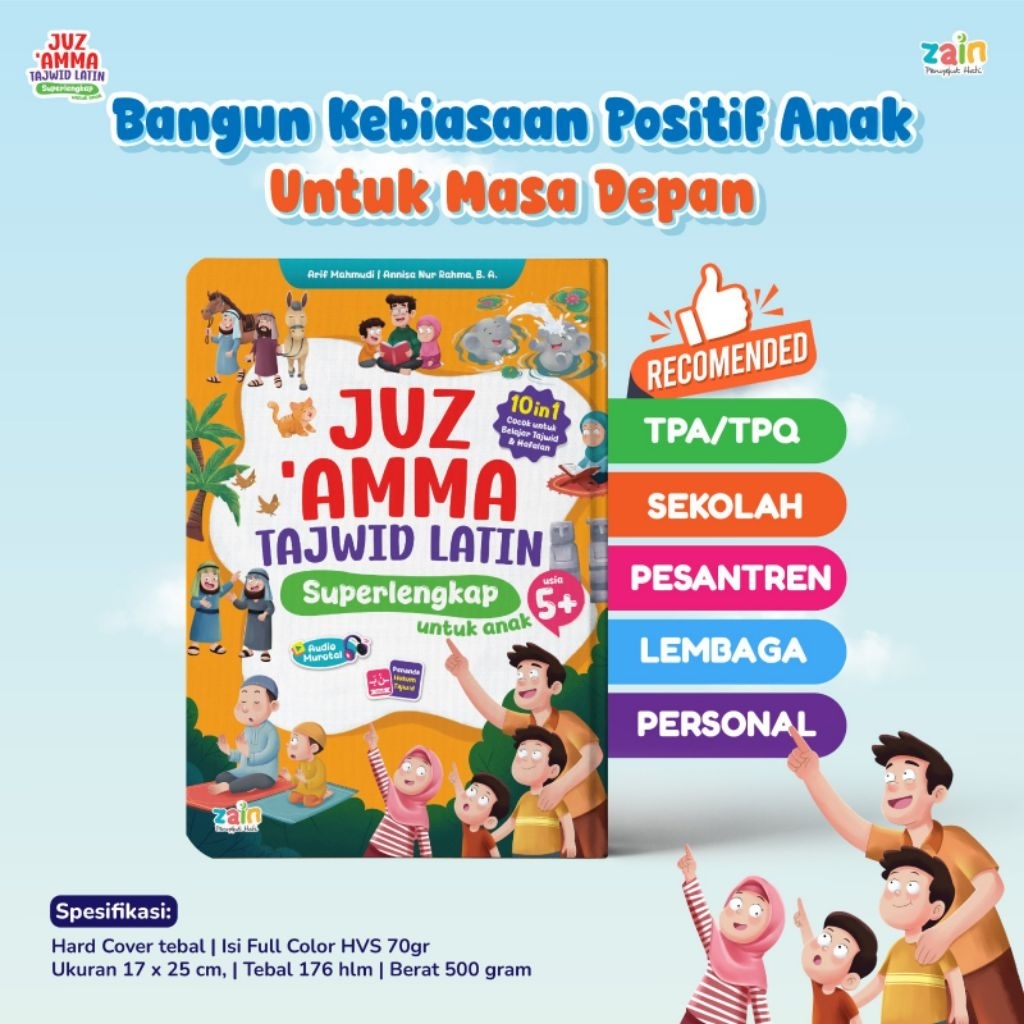 Zain - Buku Juz Amma Tajwid Latin Super Lengkap Untuk Anak