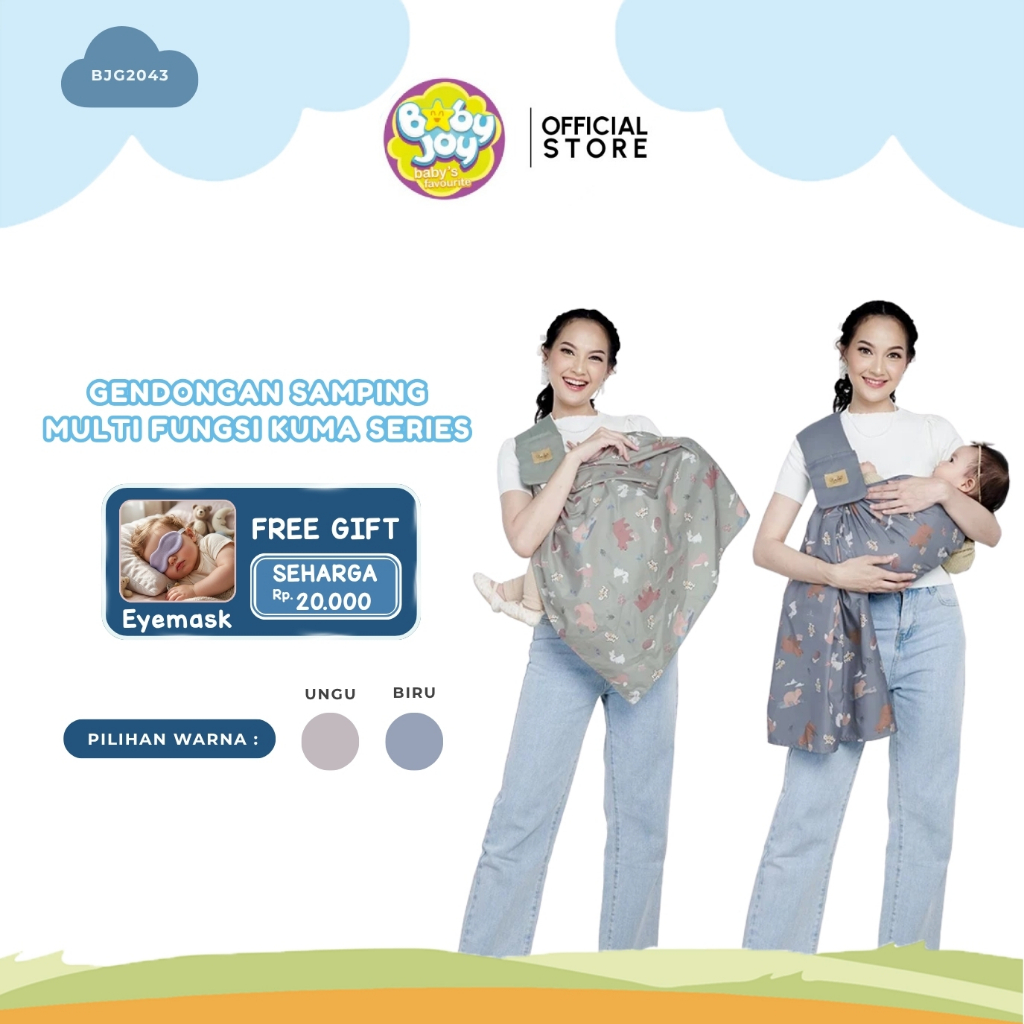 Baby Joy Gendongan Samping Multifungsi Kuma Series BJG 2043