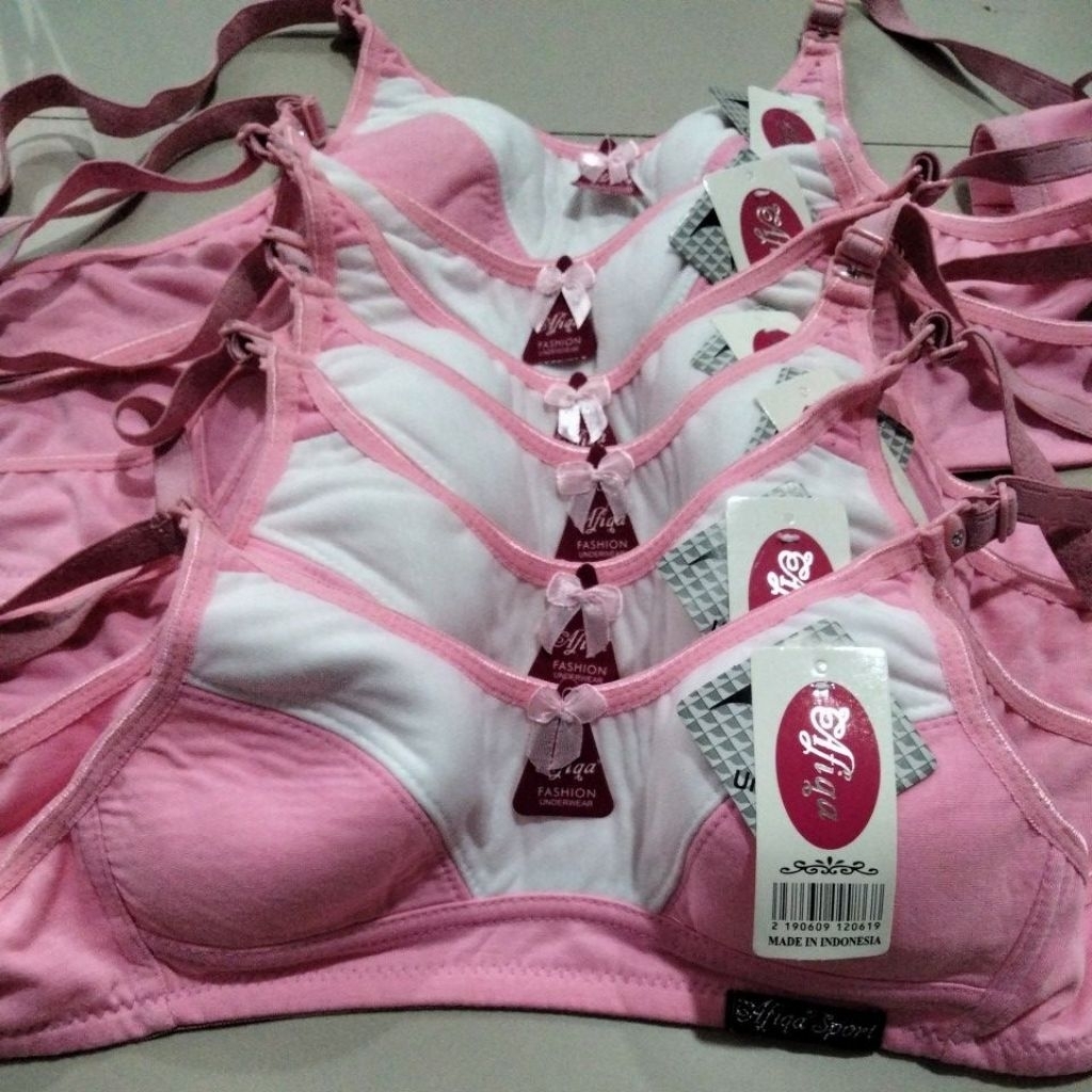 Bra Sport Anak /Sport Bra Anak Cewek Tanpa Busa Tanpa Kawat Kait Dua Bra Afiqa Sport