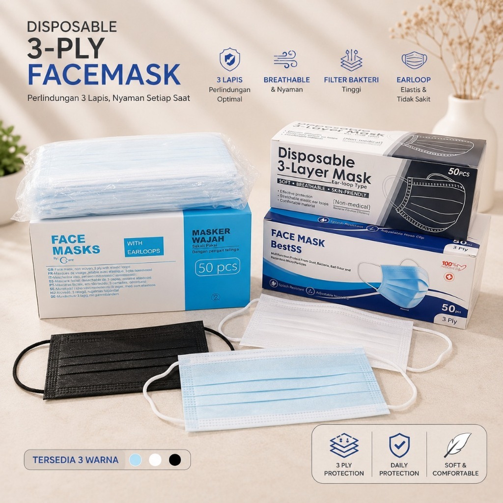 Masker Alkindo & Mouson 3ply KF94 50pcs