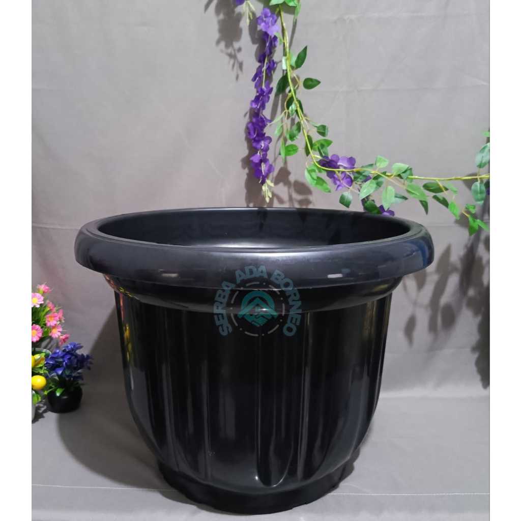 Pot Mio 50 Cm & Pot Gloria 50 cm Hitam Pot Bunga Tanaman