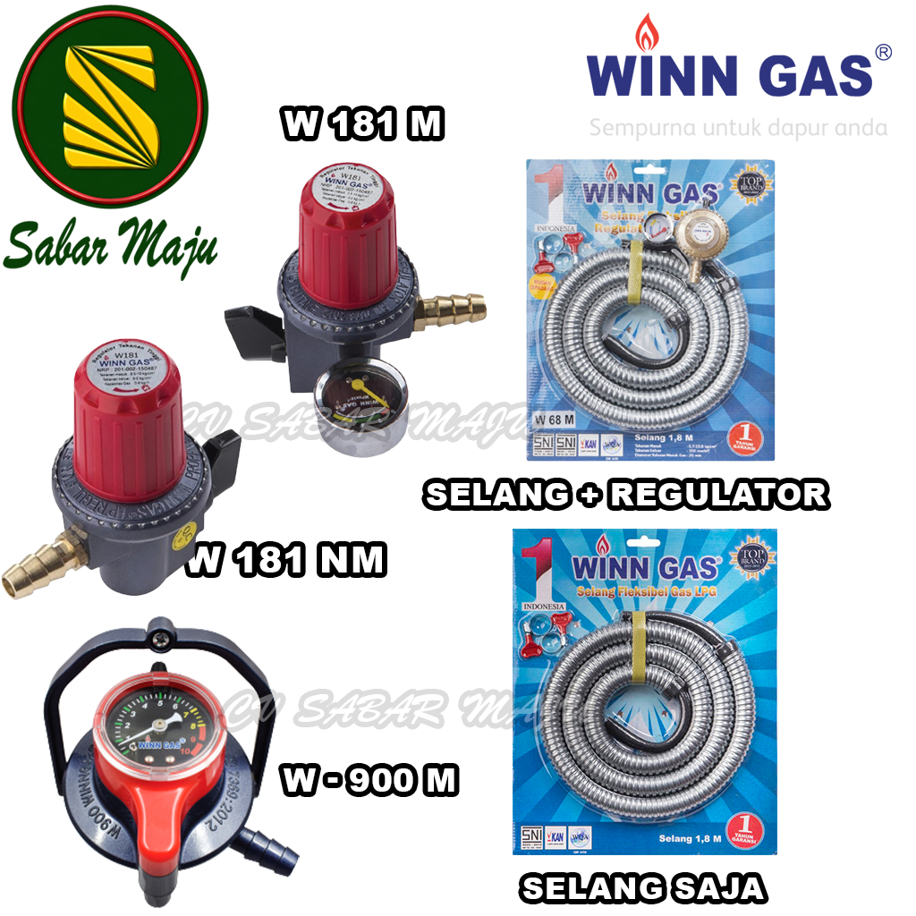 Win Gas Selang / Regulator Gas Win Gas / Selang Paket Meter