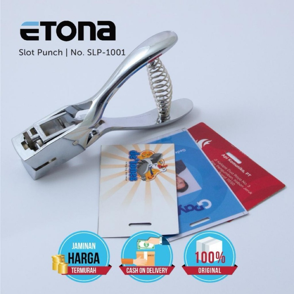 ETONA PUNCH ID CARD / PEMBOLONG PVC SLP 1001 / SLOT PUNCH