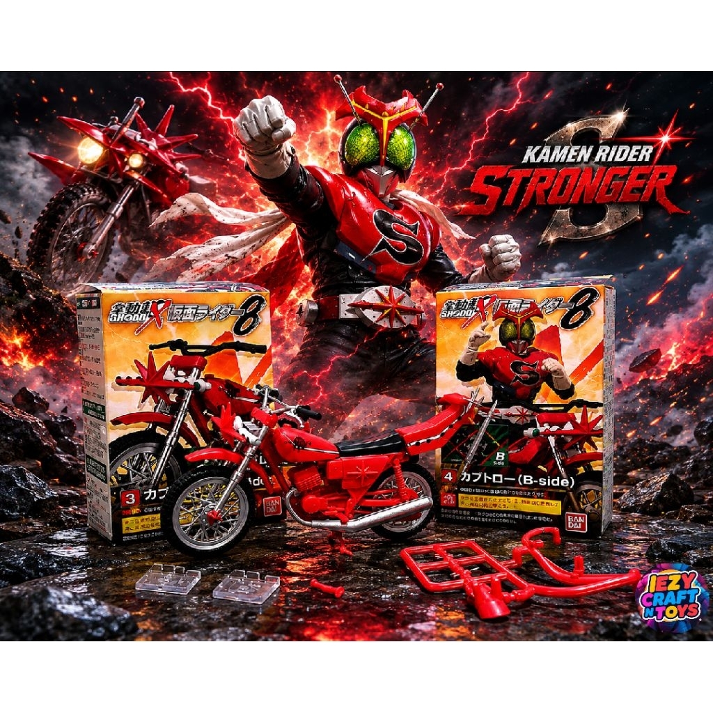 Shodo X kabutoro kamen rider stronger motorcycle