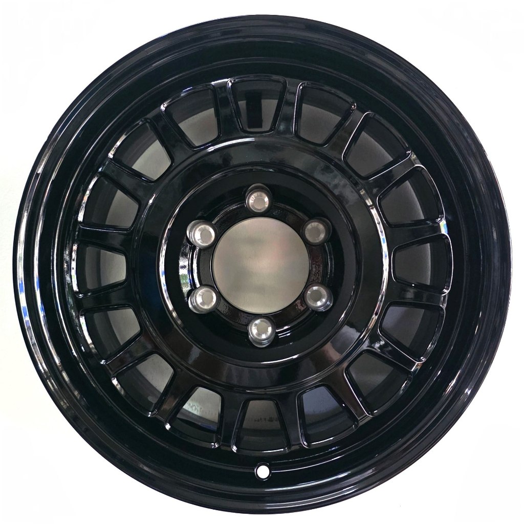 VELG MOBIL ORIGINAL FORTIS WHEELS BY PAKO PSL RINJANI R17 x 8 6h 139,7 ET 5 BLACK GLOSS - PAJERO FOR