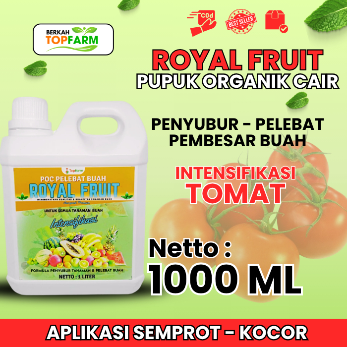Pupuk Tomat / Pupuk Organik Cair Tomat / Pupuk Agar Tomat Berbuah Lebat Besar / Pupuk Pelebat Buah T