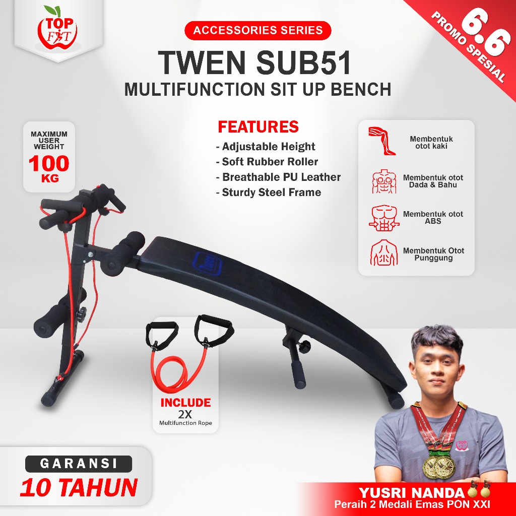 Sit Up Bench Twen SUB51 SitUp Bench