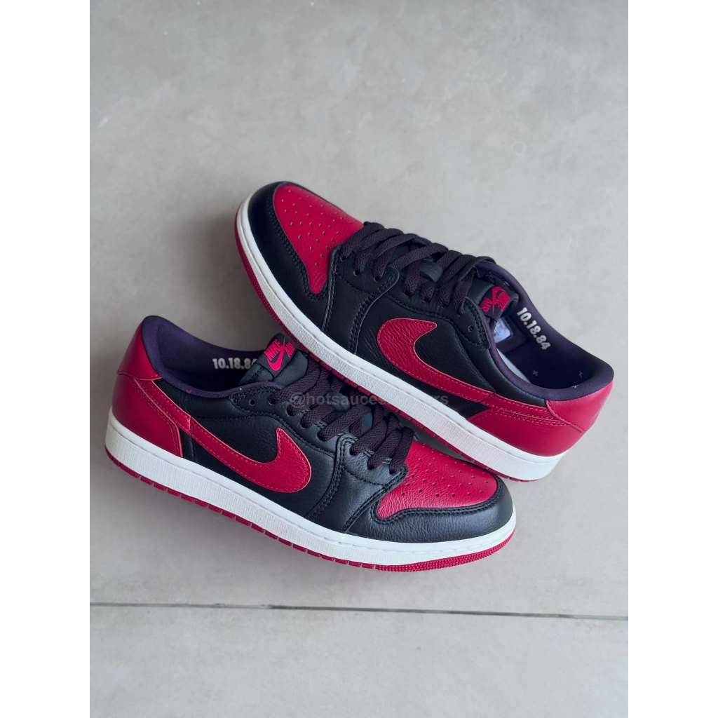 [Ready Stock] Jordan 1 Low OG Bred Banned - 100% Original Guaranteed